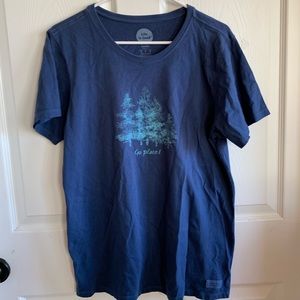 Life Is Good Go Places Blue Tee !